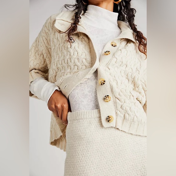 𝓯𝓹 Free People ✨ Host Pick ✨~ 2pcs Set ( Sweater & Skirt ) Mae Sweater Set - Picture 9 of 16